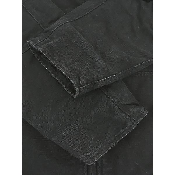 古着 Carhartt 「Full Swing」 襟コーデュロイ 裏ボア 縦ポケット BLK