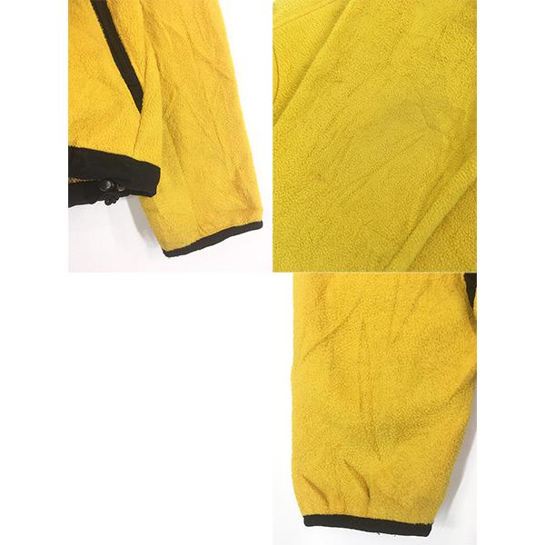 古着 90s TNF The North Face ワンポイント フリース ジャケット イエロー L位 古着 90s TNF The North Face ワンポイント フリース ジャケット