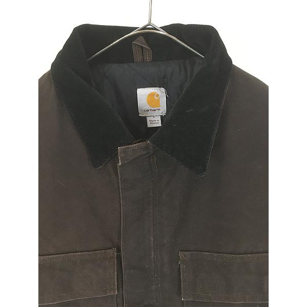 古着 10s Carhartt DKB ダークブラウン ダック パデット
