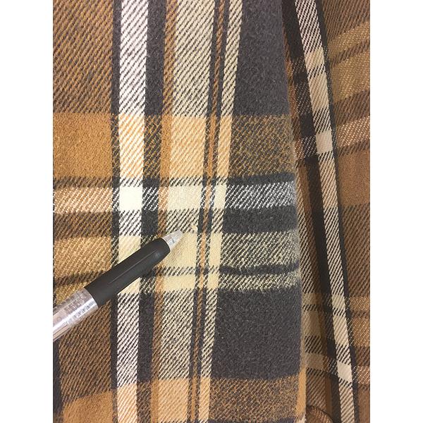 古着 90s FIVE BROTHER TALL MAN 好配色 ブラック × ブラウン チェック