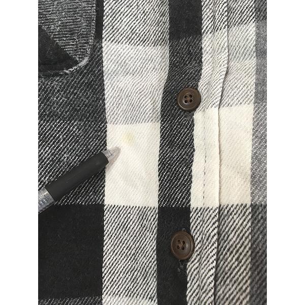 古着 90s St John's Bay ブラック × グレー ホワイト ブロック