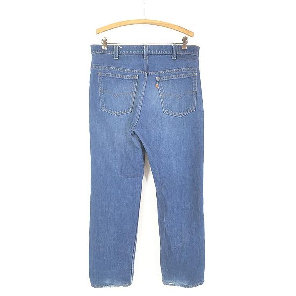古着 80s USA製 Levi's 519-0217 濃紺 ブルー デニム パンツ ジーンズ