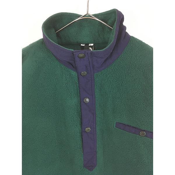 古着 90s USA製 TNF The North Face 「Windy Pass」 ハーフスナップ フリース ジャケット L 古着 古着 90s USA製 TNF The North Face 「Windy Pass」 ハーフスナップ