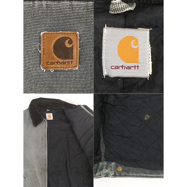 古着 80s Carhartt 裏地 パデット モスグリーン ダック