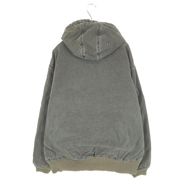 古着 00s Carhartt MOS モスグリーン ダック 防寒 パデット アクティブ