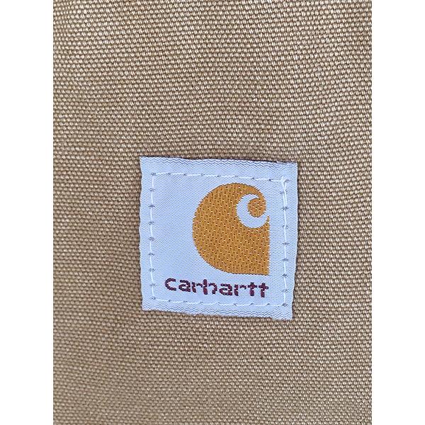古着 80s USA製 Carhartt フェード ブラウン ダック 首リブ パデット