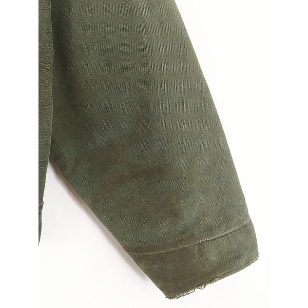 古着 90s USA製 Carhartt 裏地 チェック ブランケット モスグリーン