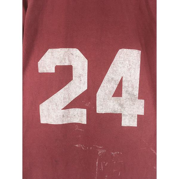 古着 60s Hane Sport 「24」 両面 ナンバリング フロッキー 100%コットン フットボール Tシャツ 七分袖 M 古着 60s Hane Sport 「24」 両面 ナンバリング フロッキー 100