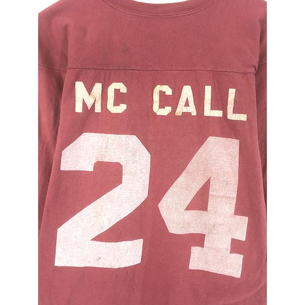 古着 60s Hane Sport 「24」 両面 ナンバリング フロッキー 100