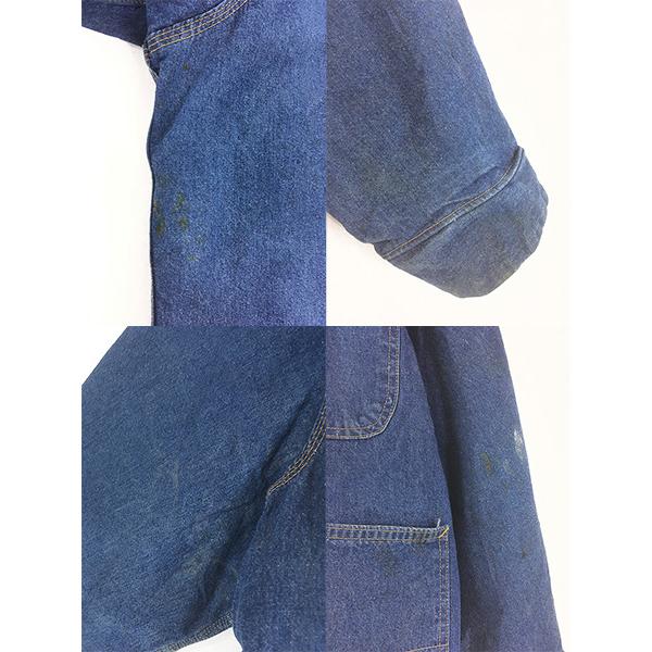 古着 80s USA製 Sears Roebucks ブランケット ライナー 濃紺 デニム