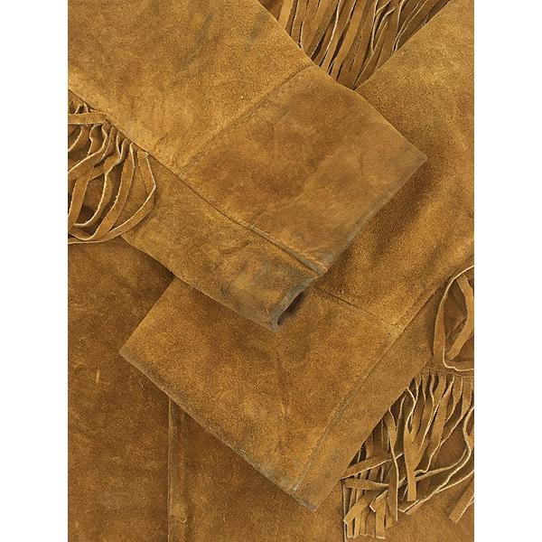 古着 80s USA製 Western by Schott フリンジ ウエスタン 本革 スエード レザー ジャケット 44 古着 80s USA製 Western by Schott フリンジ ウエスタン 本革 スエード