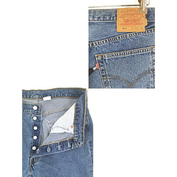 古着 00s Levi's 501-0193 ブルー デニム パンツ ジーンズ ストレート