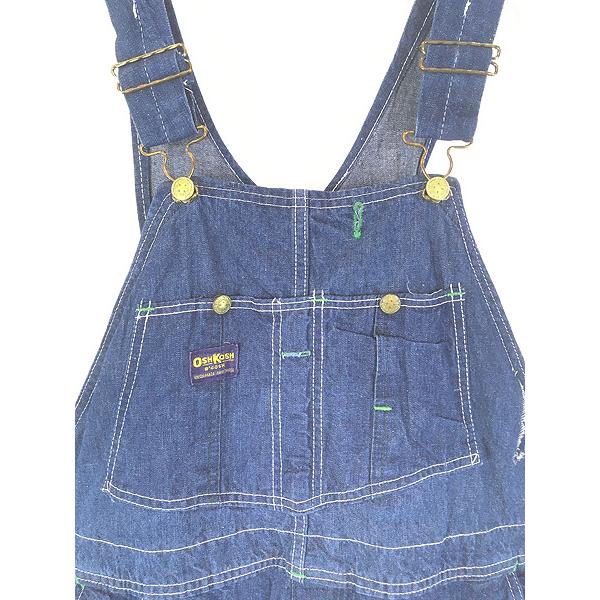 古着 50s USA製 Oshkosh B'gosh 真紺 インディゴ デニム ワーク