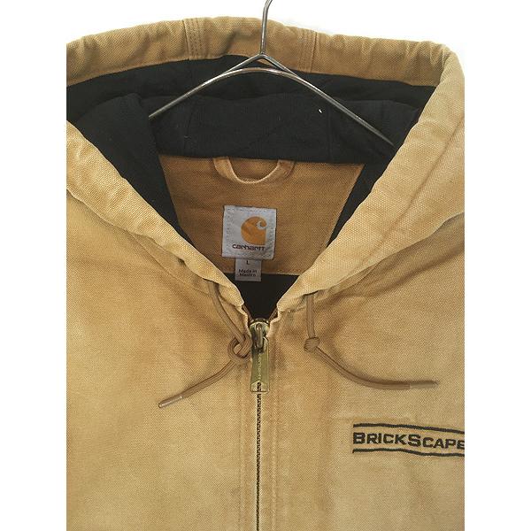 古着 10s Carhartt BRN フェード ブラウン ダック 防寒 パデット