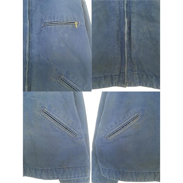 古着 80s USA様 Carhartt 裏地 ストライプ ブランケット ブルー ダック