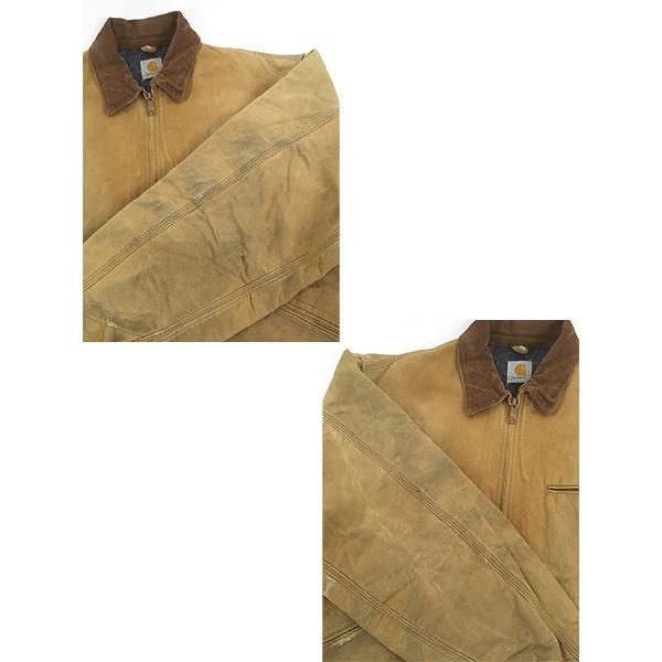 80S　USA製　Carhartt　デトロイトジャケット　裏地ブランケット 古着 80s USA製 Carhartt 裏地 チェック ブランケット レア