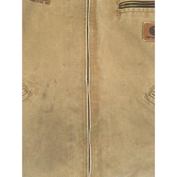 古着 00s Carhartt 裏地 チェック ブランケット CML キャメル ダック