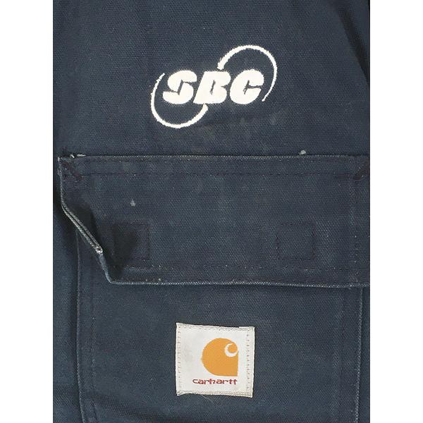 古着 90s- Carhartt ネイビー ダック パデット トラディショナル