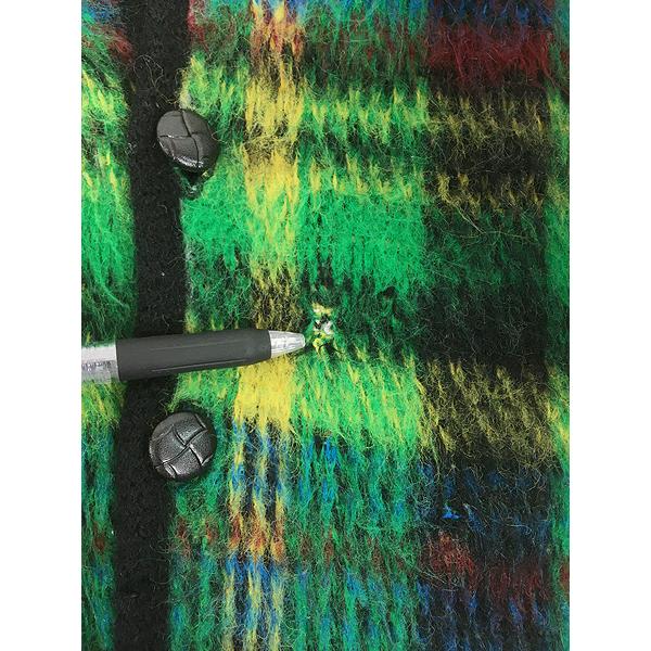 古着 60s ARROW Cum Laude カラフル チェック シャギー アクリル