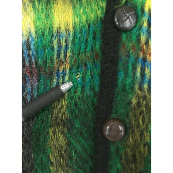 古着 60s ARROW Cum Laude カラフル チェック シャギー アクリル