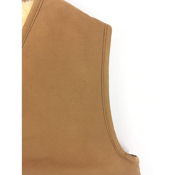 古着 70s Carhartt 裏ボア オールド ブラウン ダック Vネック ワーク