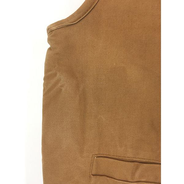 古着 70s Carhartt 裏ボア オールド ブラウン ダック Vネック ワーク