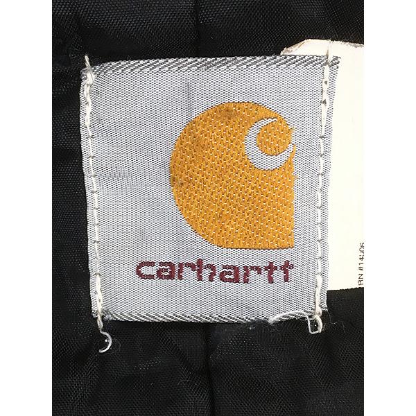 古着 90s Carhartt チョコレート ダック パデット アクティブ パーカー
