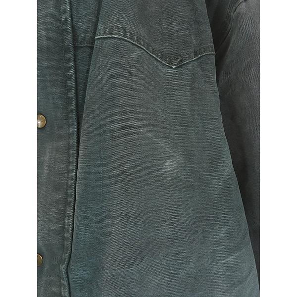 古着 80s USA製 Carhartt ウエスタンヨーク ブルー ダック 防寒