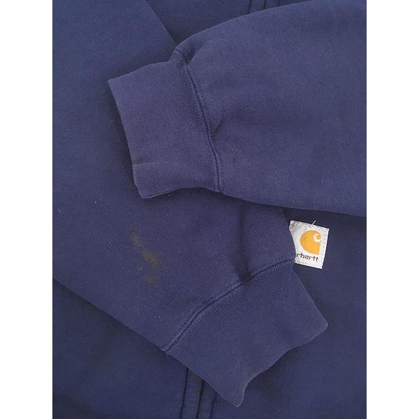 古着 00s Carhartt 裏地 メッシュ ワンポイント パッチ スウェット