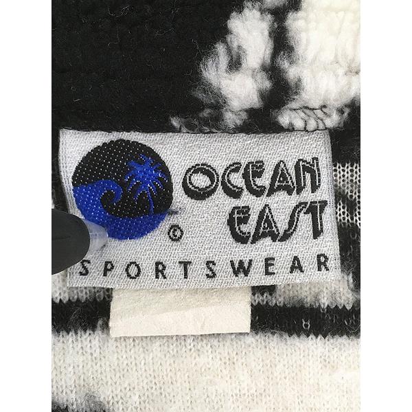 古着 90s USA製 OCEAN EAST ウルフ イーグル クマ ヘラジカ マルチ