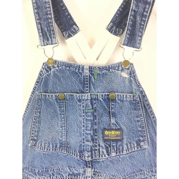 古着 70-80s USA製 Oshkosh B'gosh ローバック 濃紺 デニム ワーク