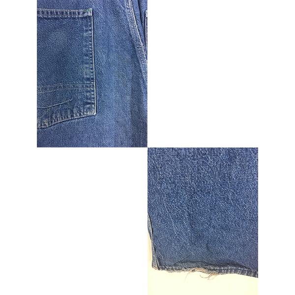 古着 70-80s USA製 Oshkosh B'gosh ローバック 濃紺 デニム ワーク
