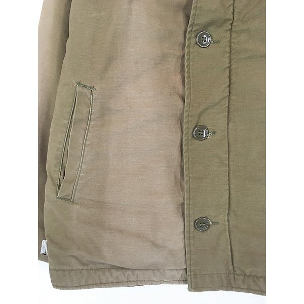 古着 70-80s 米軍 US NAVY ミリタリー パイル ライナー A-2 デッキ ジャケット 鬼フェード L 古着 70-80s 米軍 US NAVY ミリタリー パイル ライナー A-2 デッキ