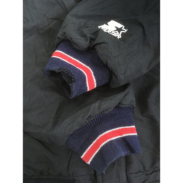 古着 90s STARTER NBA Chicago BULLS ブルズ パデット ナイロン ジャケット パーカー XL_6