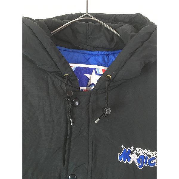 古着 90s STARTER NBA Orlando Magic マジック パデット ナイロン ジャケット パーカー S_1