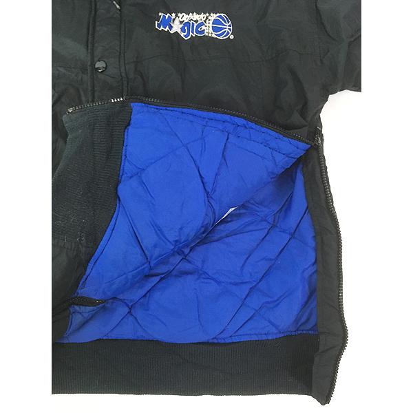 古着 90s STARTER NBA Orlando Magic マジック パデット ナイロン ジャケット パーカー S_4