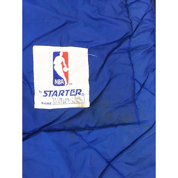 古着 90s STARTER NBA Orlando Magic マジック パデット ナイロン ジャケット パーカー S_7