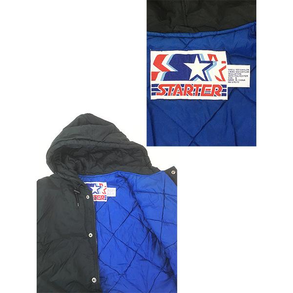 古着 90s STARTER NBA Orlando Magic マジック パデット ナイロン ジャケット パーカー S_8