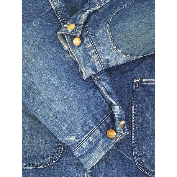 古着 70s USA製 Carhartt ストライプ ブランケット ライナー 濃紺