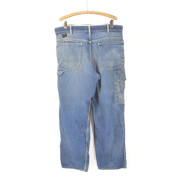 70s 80s USA製 Lee ストレートデニム ジーンズ リペア コレクション大 
