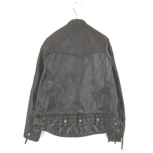 古着 80s Langlitz Leathers 本革 ホースハイド レザー ポリスマン