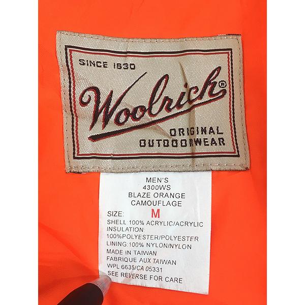 古着 90s WoolRich 蛍光 ダックハンター カモ 迷彩 パデッド