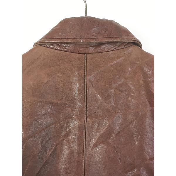 古着 90s BANANA REPUBLIC 本革 オール レザー カー コート ジャケット