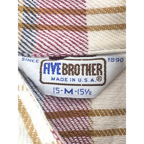 古着 80s USA製 FIVE BROTHER カラフル チェック ヘビー フランネル