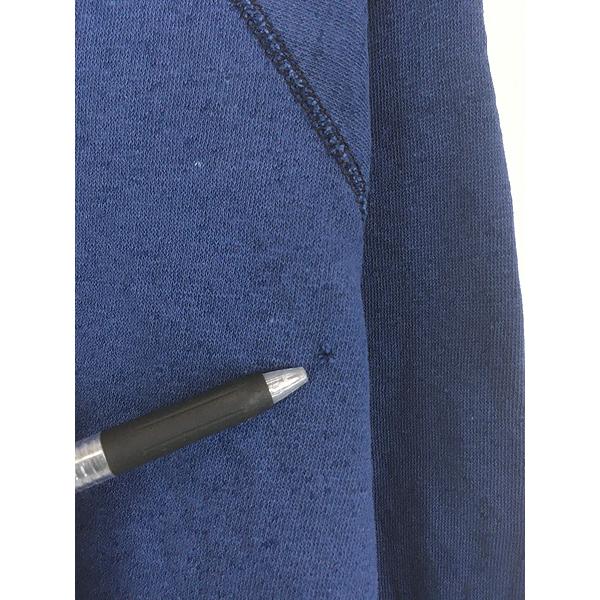 70s USA製 TALTEX ラグランスウェット トレーナー ナス紺 NAVY 70s TULTEX 無地 スウェットパーカー ナス紺 M☆フーディー ブランク