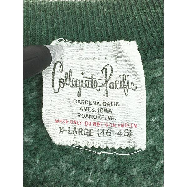 古着 60s Collegiate Pacific 「YMCA」 豪華 5段 カラー フロッキー