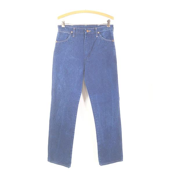 古着 80-90s USA製 Wrangler 13MWZ 濃紺 ブルー デニム パンツ 