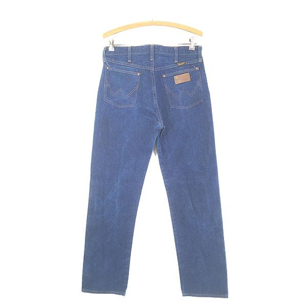 古着 80-90s USA製 Wrangler 13MWZ 濃紺 ブルー デニム パンツ 