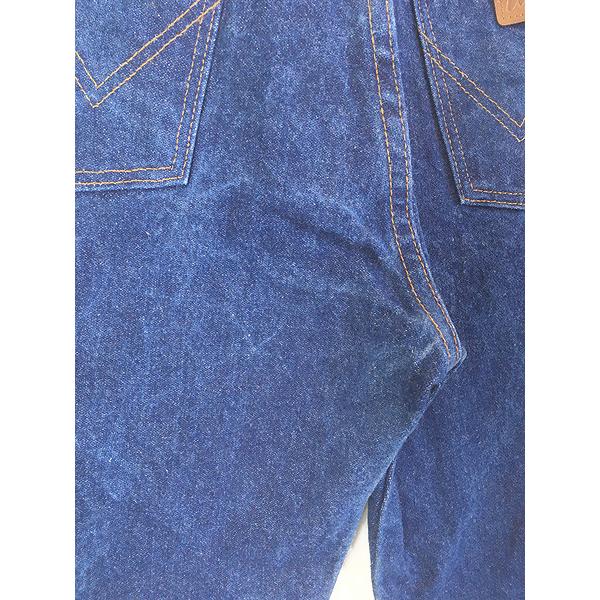 古着 80-90s USA製 Wrangler 13MWZ 濃紺 ブルー デニム パンツ 