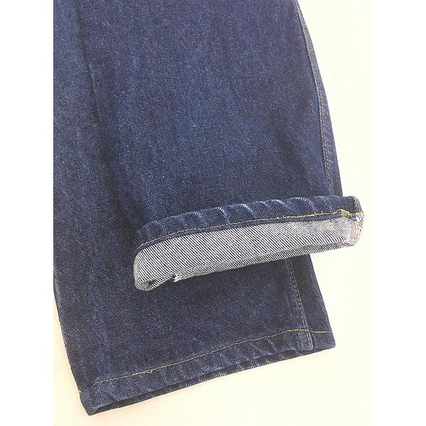 古着 80s USA製 Levi's 505-0217 Scovill ジップフライ 真紺 ブルー